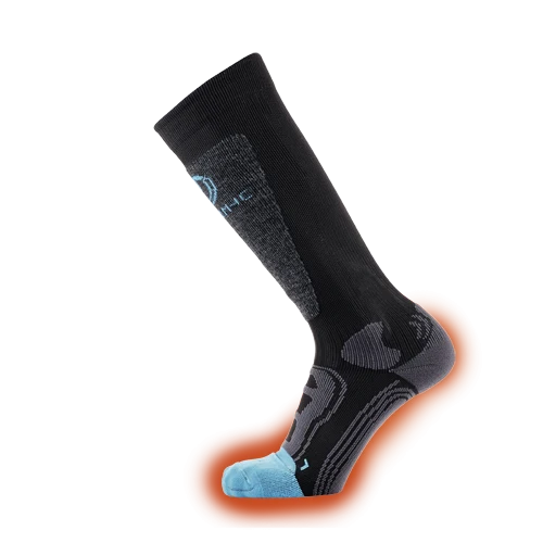 Ski socks with warmer pocket - Warmer Ready blue