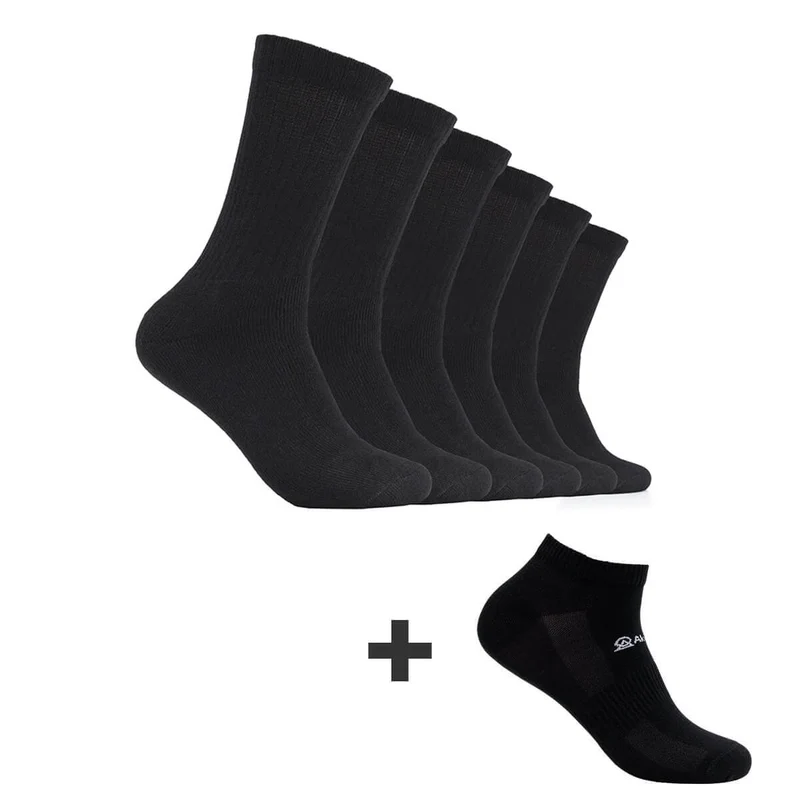 s.Oliver 6+1 Tennissocken Herren schwarz