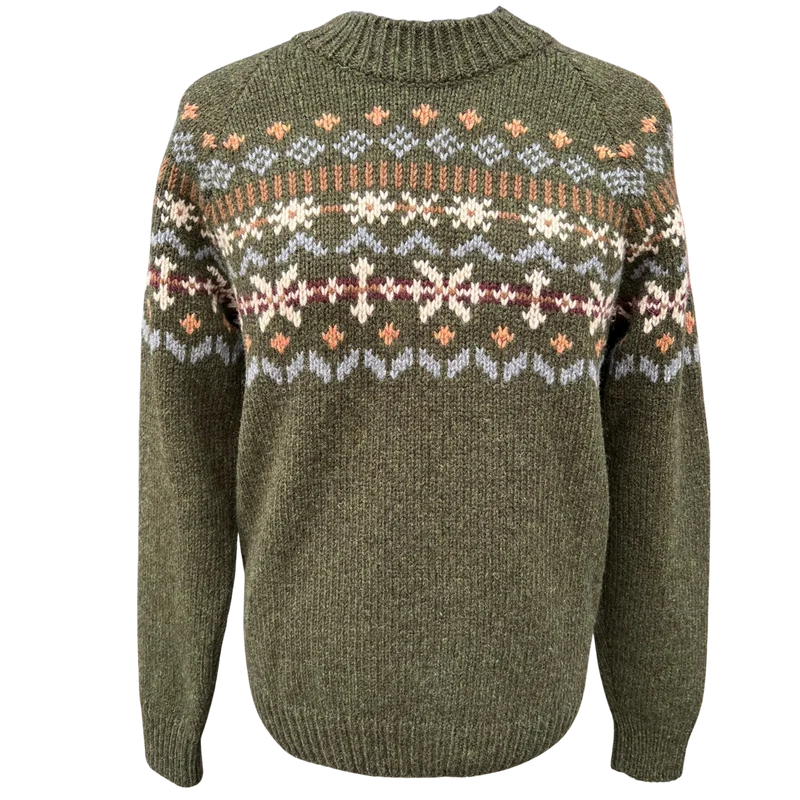 Solveig - Merinowollpullover - Damen - Grün