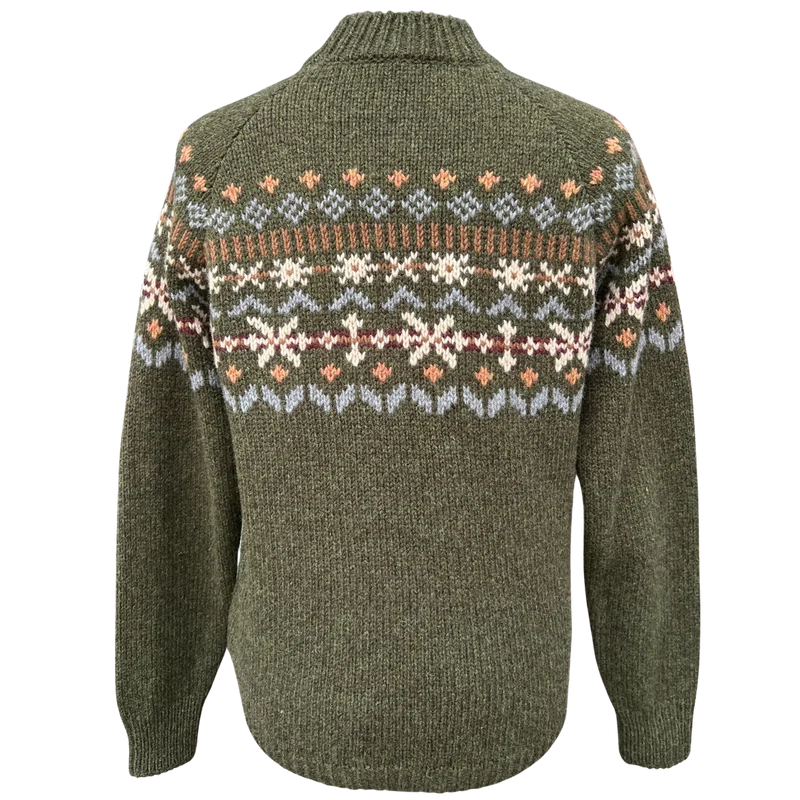 Solveig - Merinowollpullover - Damen - Grün