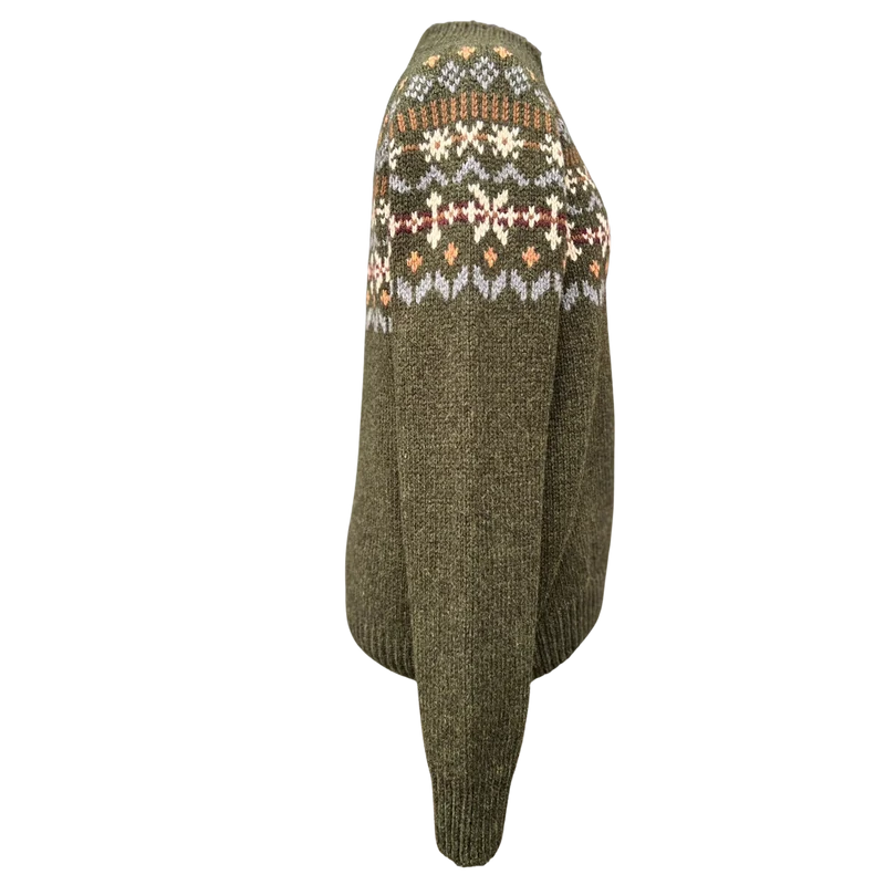 Solveig - Merinowollpullover - Damen - Grün