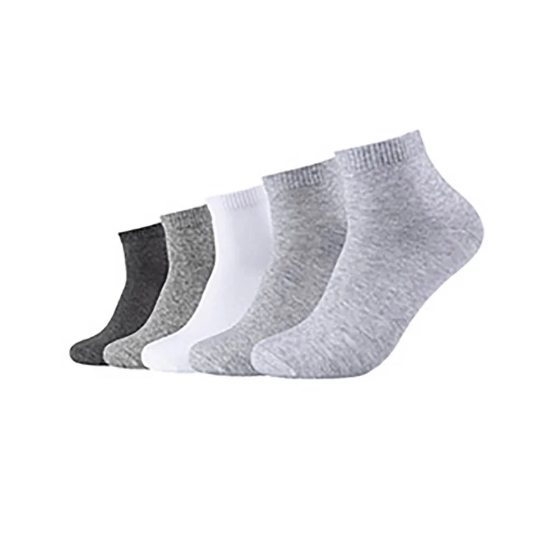 s.Oliver 4er Set Sneakersocken weiß & grau