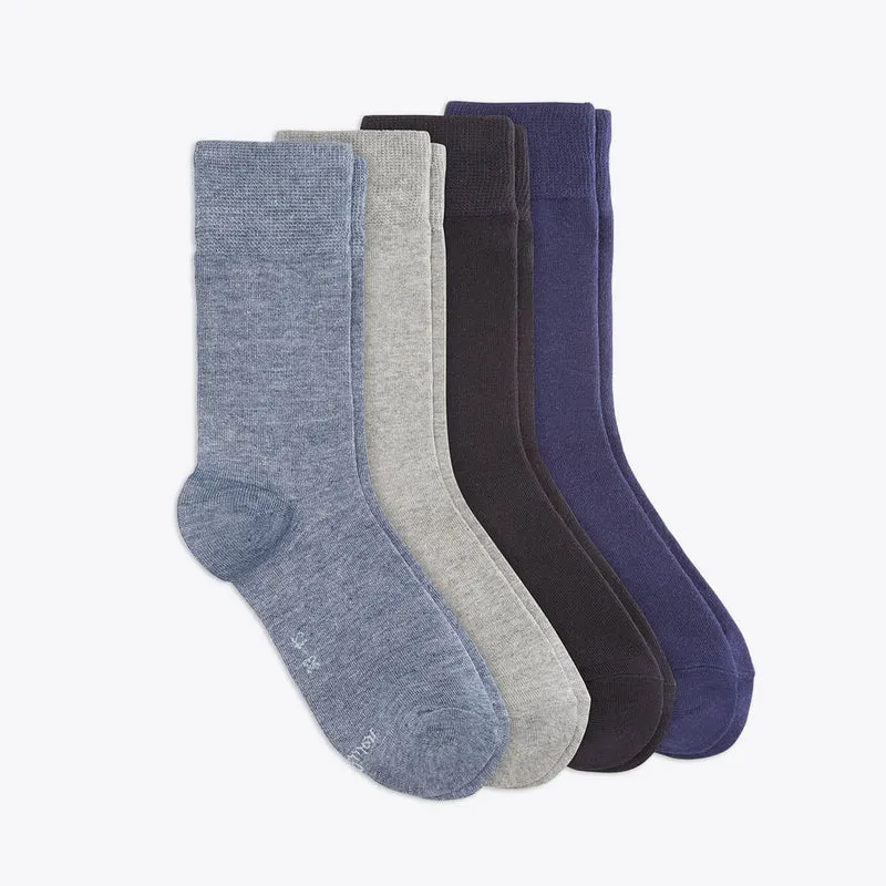 s.Oliver 4er Set Socken schwarz, grau & blau