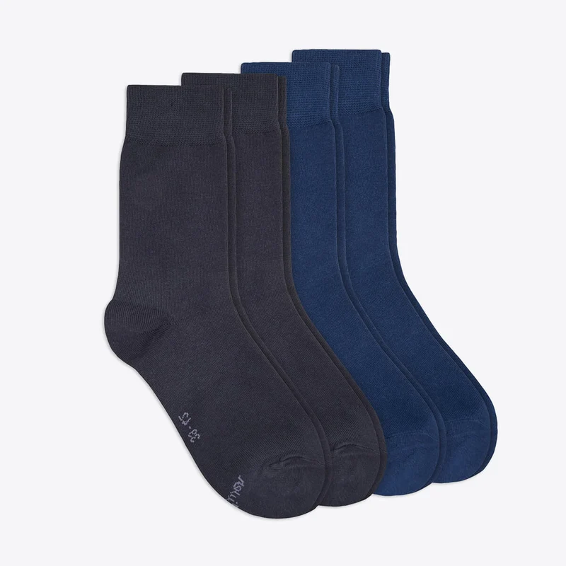 s.Oliver 4er Set Baumwollsocken blau & navy