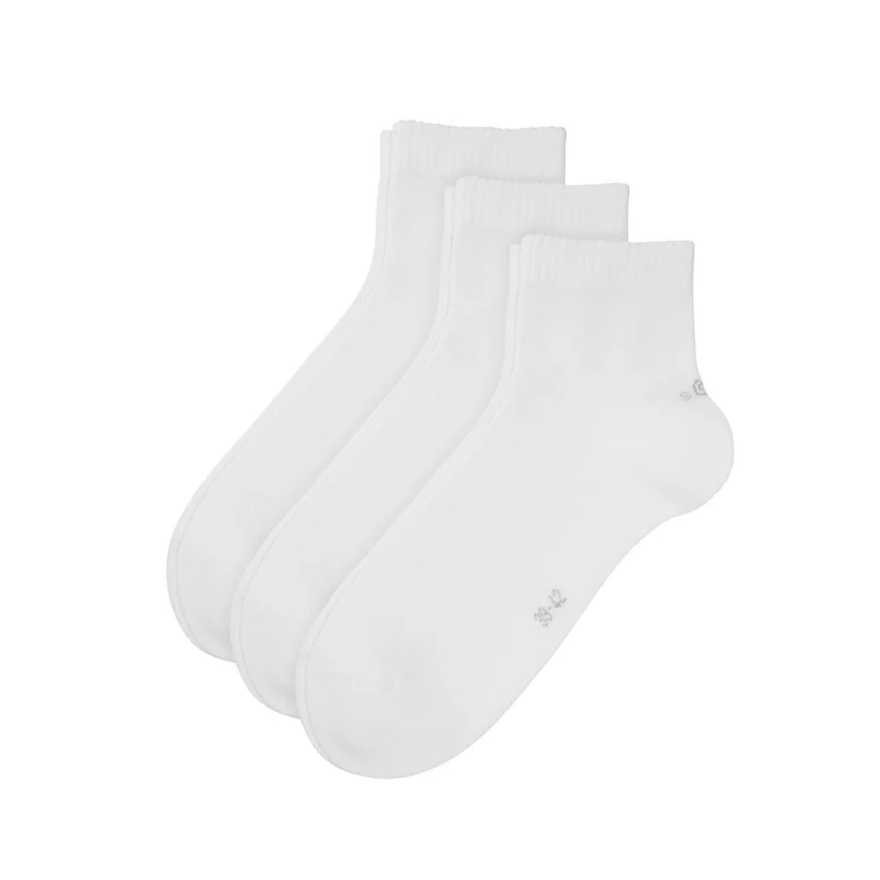 s.Oliver 3er Set Viertelsocken weiß