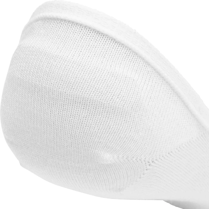 Asaka 12er-Pack Invisible Socks Bambus Weiß A+ Fiber®