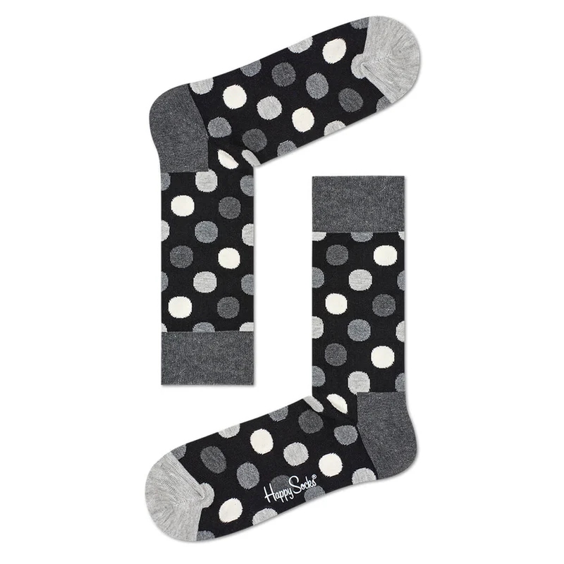 Happy Socks Box Herrensocken abstrakte Muster schwarz & weiß