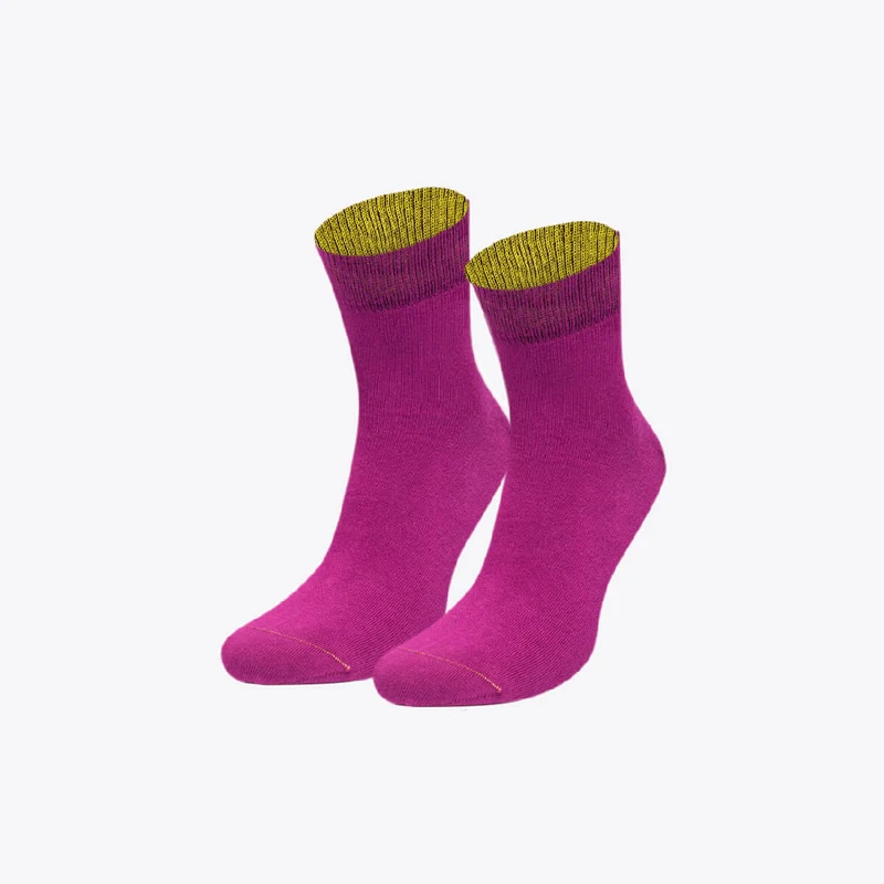 Von Jungfeld magentafarbene Damensocken Burgund
