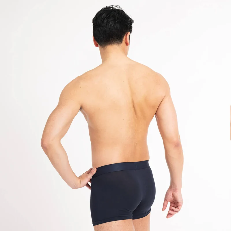 Asaka Set 4 Boxer & Socken Bambus Navy