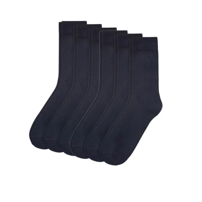 Camano 6er Set Baumwollsocken navy