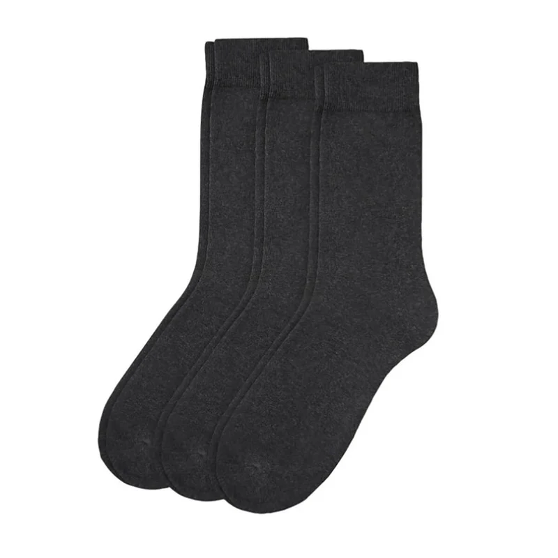 Camano 3er Set Baumwollsocken anthrazit