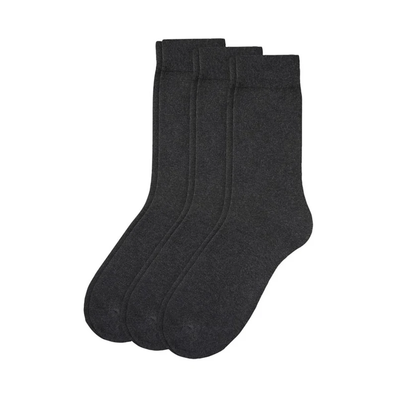 Camano 3er Set Baumwollsocken schwarz