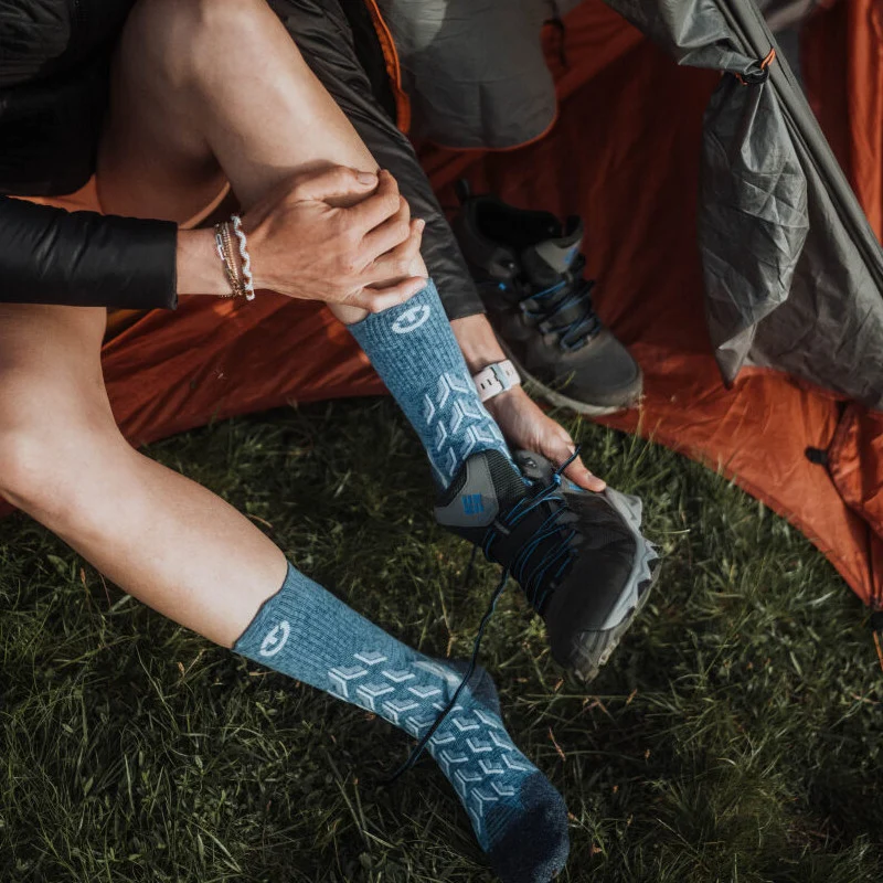 Trekking socks - Trekking Cool Crew women blue/white