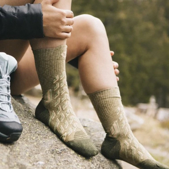 Trekking socks - Trekking Cool Crew women green/beige