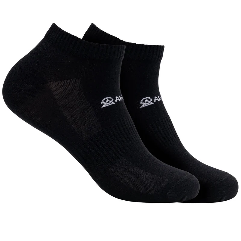 Asaka 12er-Pack Sneakersocken Bambus Schwarz A+ Fiber®