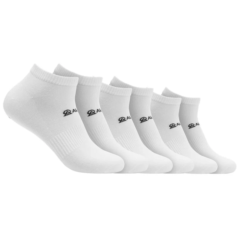 Asaka 12er-Pack Sneakersocken Bambus Weiß A+ Fiber®