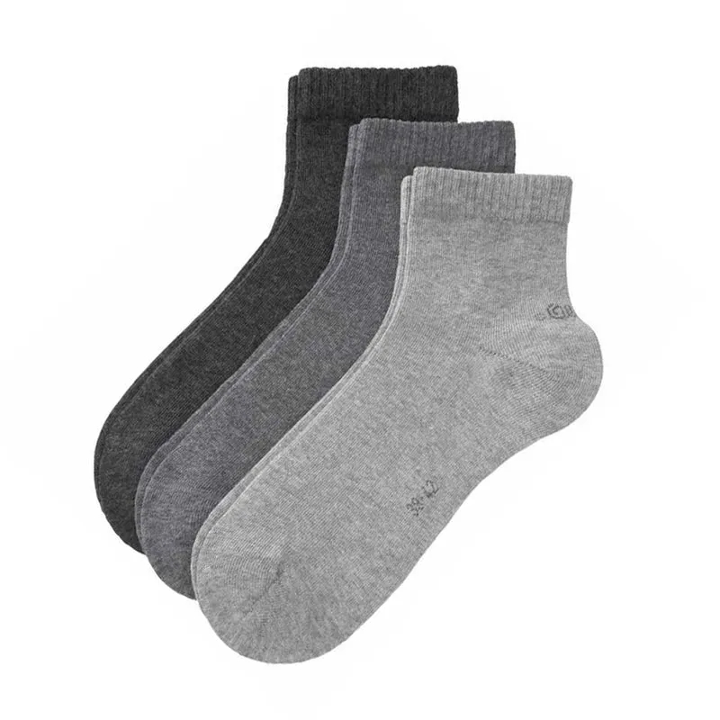 s.Oliver 3er Set Sneakersocken grau & anthrazit