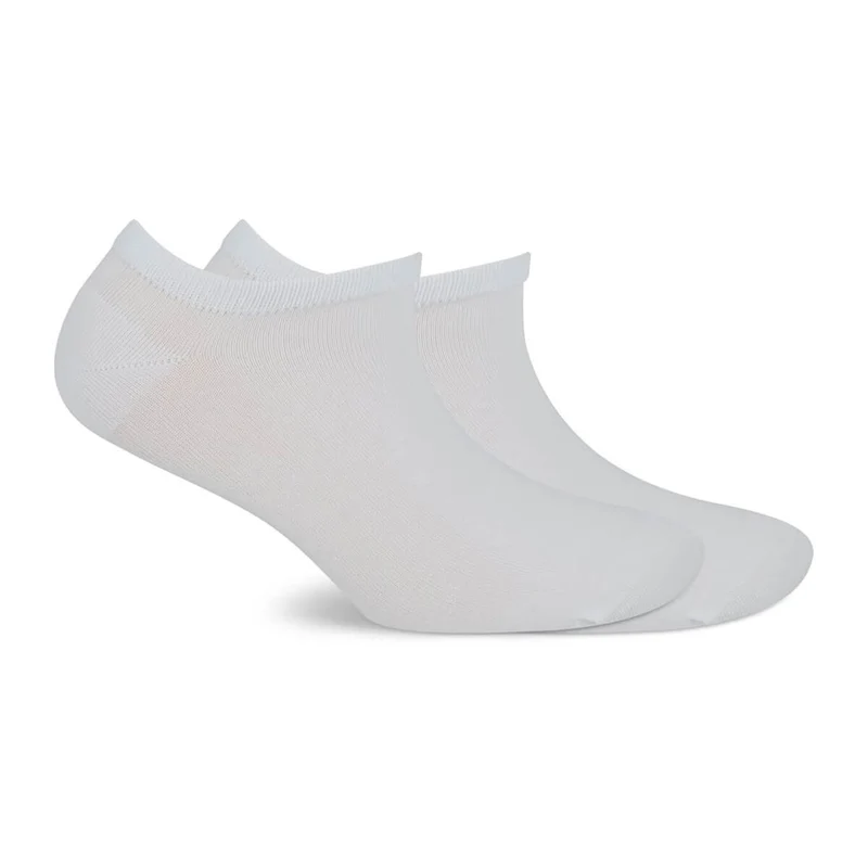 s.Oliver 2er Set Sneakersocken Silky Touch Damen Zellulosefaser weiß