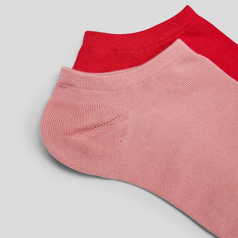 s.Oliver 2er Set Sneakersocken Silky Touch Damen Zellulosefaser Pink & Rosa