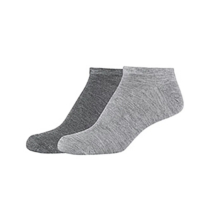 s.Oliver 2er Set Sneakersocken Silky Touch Damen Zellulosefaser grau meliert