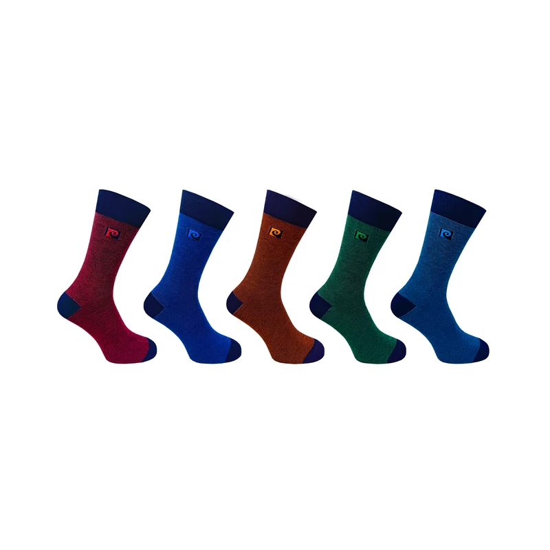 5 PK PIERRE CARDIN MENS BAMBOO DESIGN SOCKS