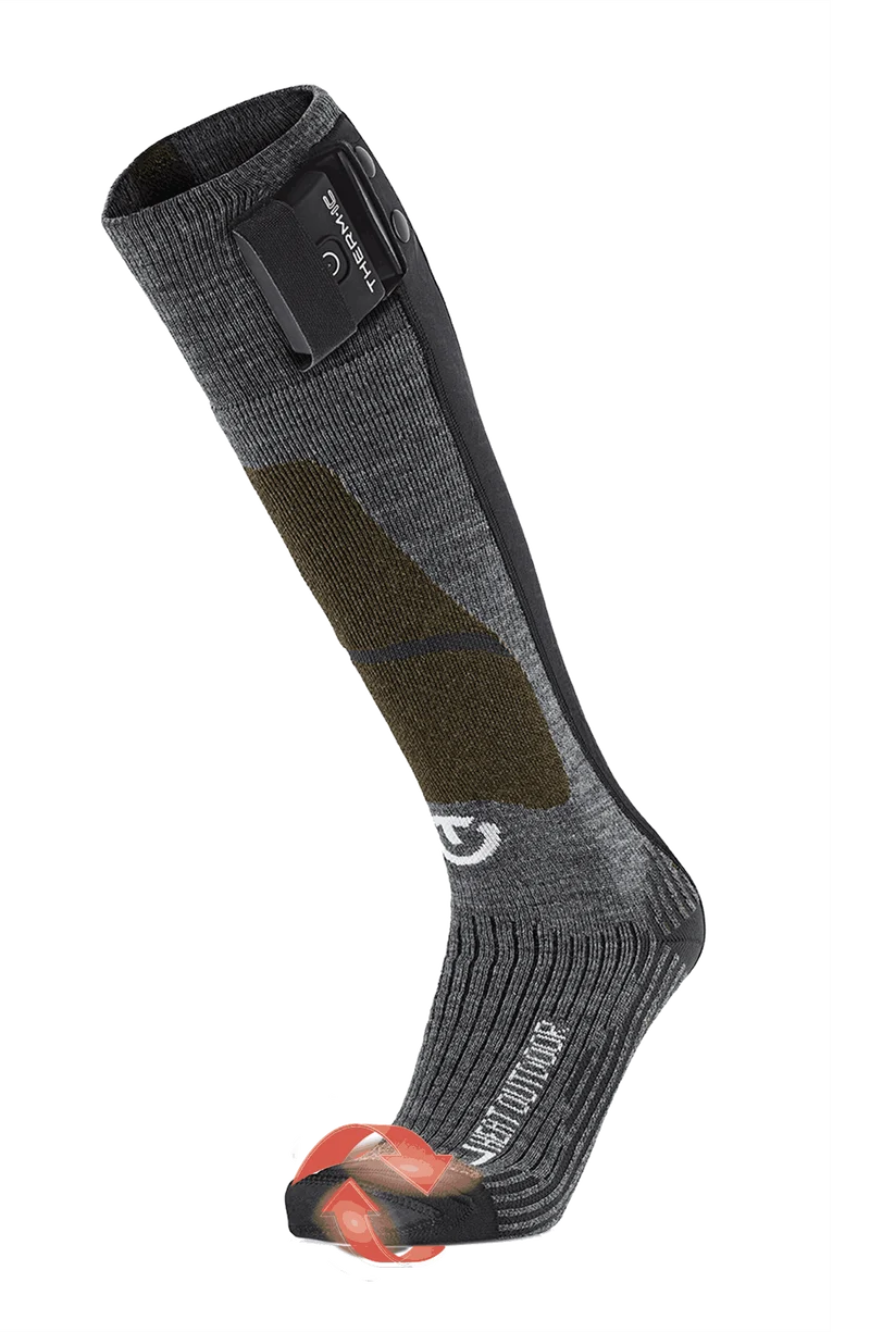 Heated multi-activity socks - Powersocks Heat Fusion Outdoor unisex