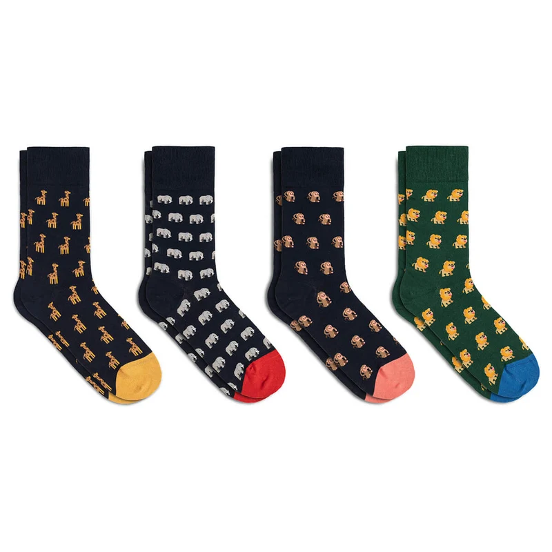 Bale® 4 lustige Damensocken African Safari