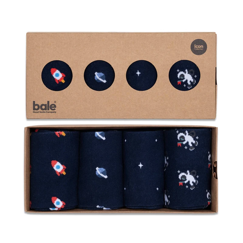 Bale® 4 lustige Herrensocken Outer Space