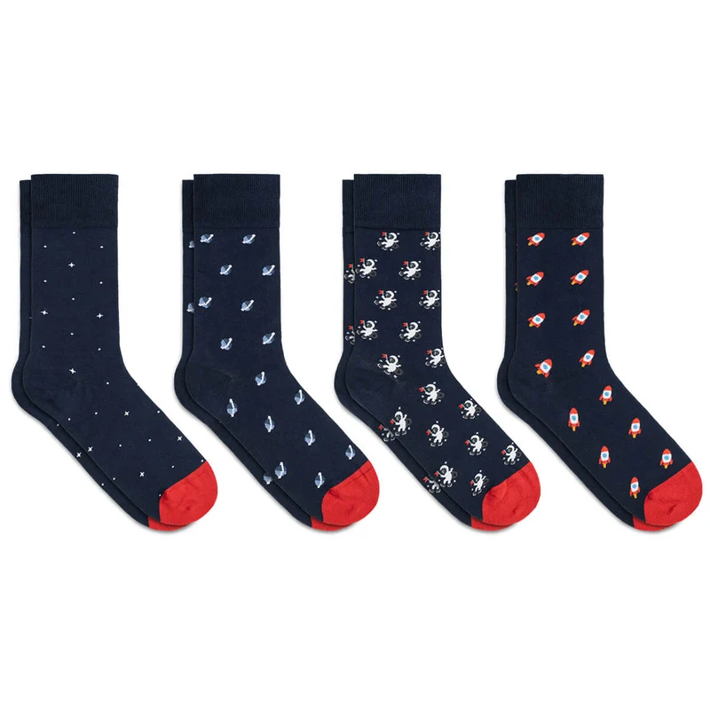 Bale® 4 lustige Herrensocken Outer Space
