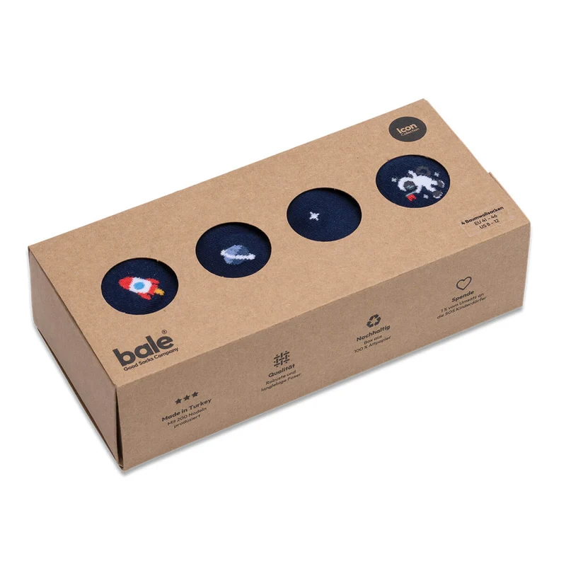 Bale® 4 lustige Herrensocken Outer Space