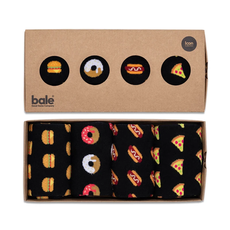 Bale® 4 lustige Herrensocken Soul Food