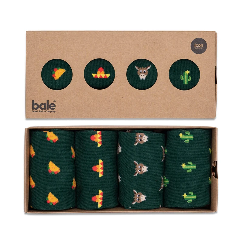Bale® 4 lustige Herrensocken Viva Mexico