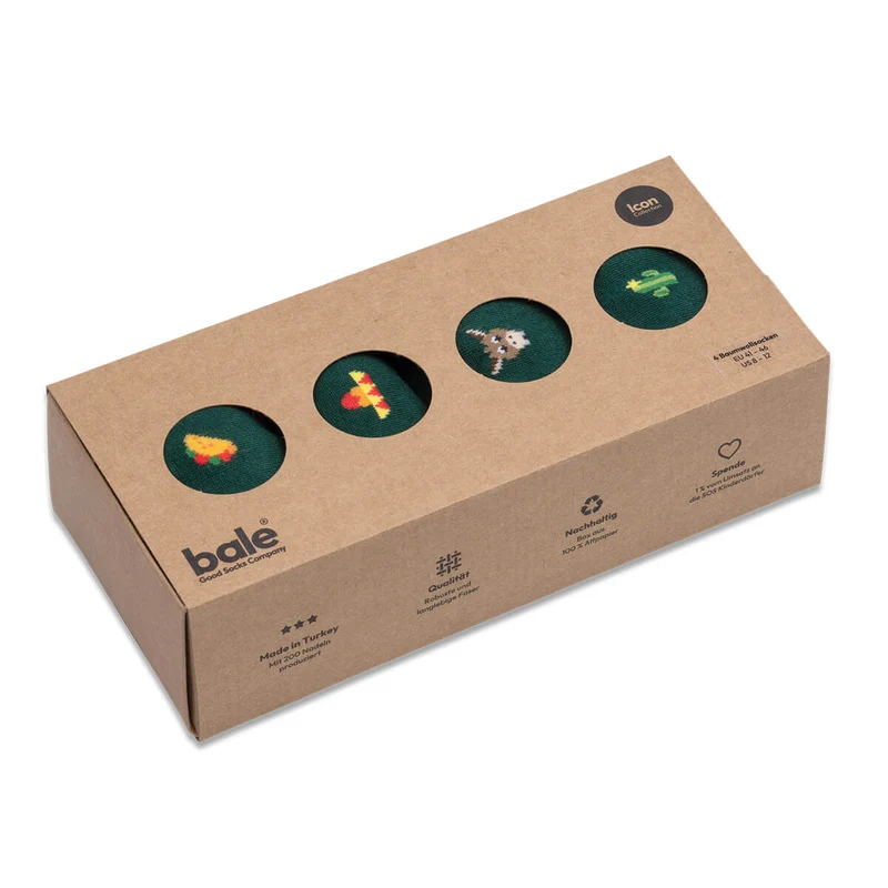 Bale® 4 lustige Herrensocken Viva Mexico