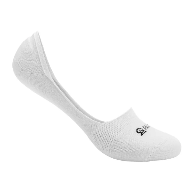 Asaka 6er-Pack Invisible Socks Bambus Weiß A+ Fiber®