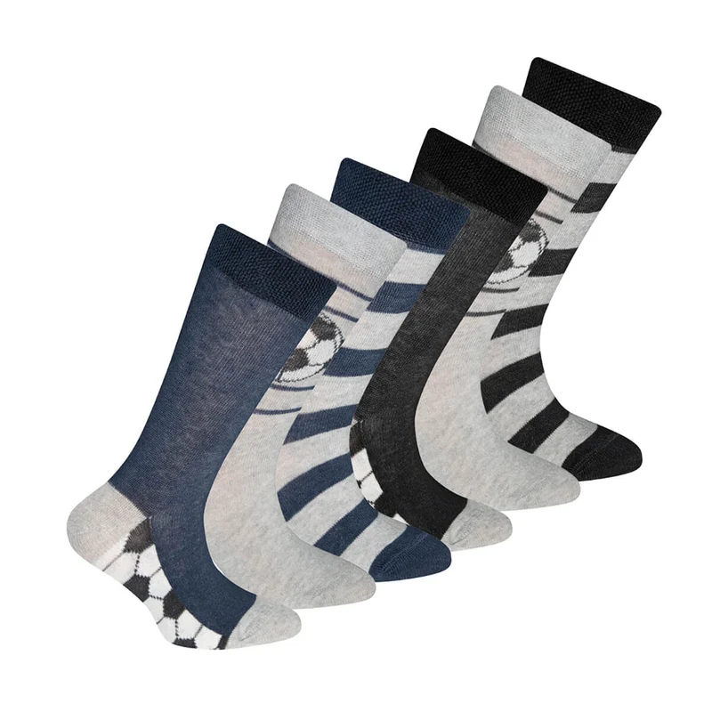 Ewers 6er Pack Kindersocken Mädchen Fußball & Ringel