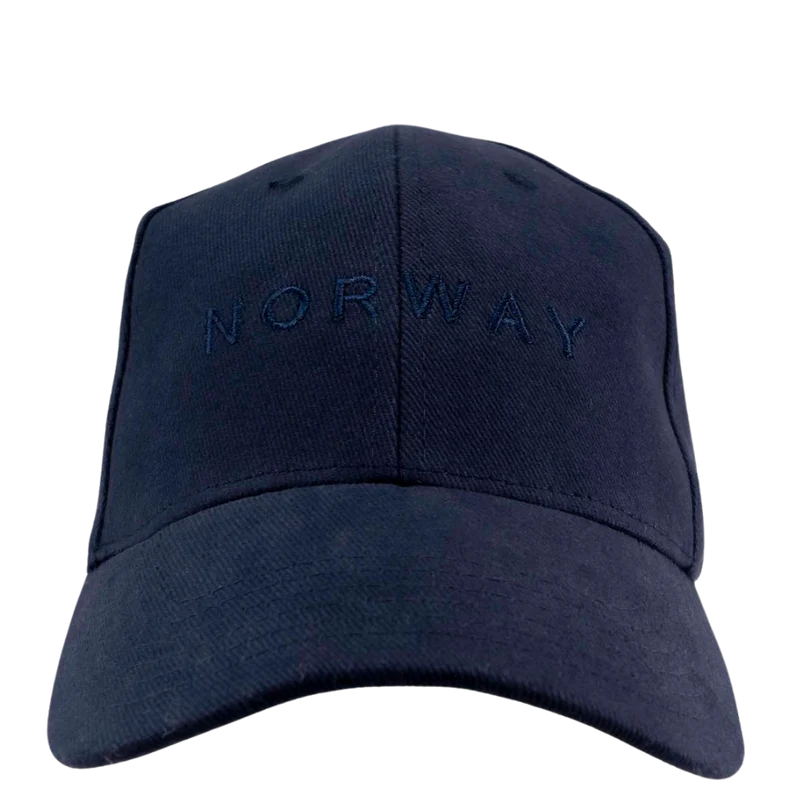 Cap mit Stickerei "Norway" und norwegischer Flagge - Dunkelblau