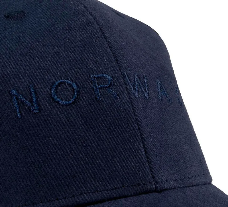 Cap mit Stickerei "Norway" und norwegischer Flagge - Dunkelblau