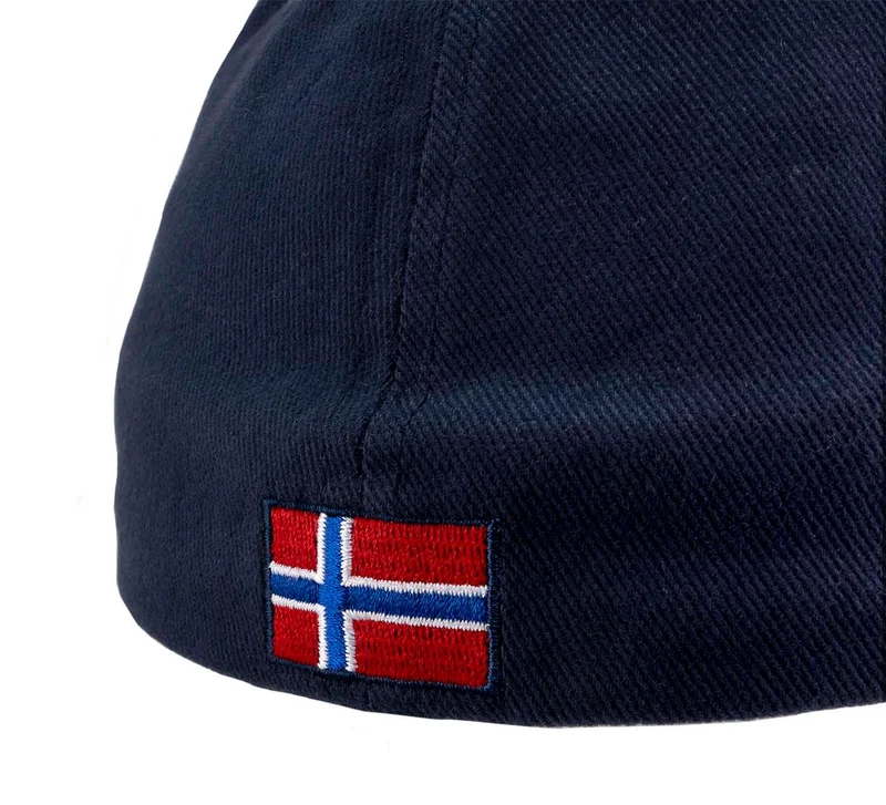 Cap mit Stickerei "Norway" und norwegischer Flagge - Dunkelblau