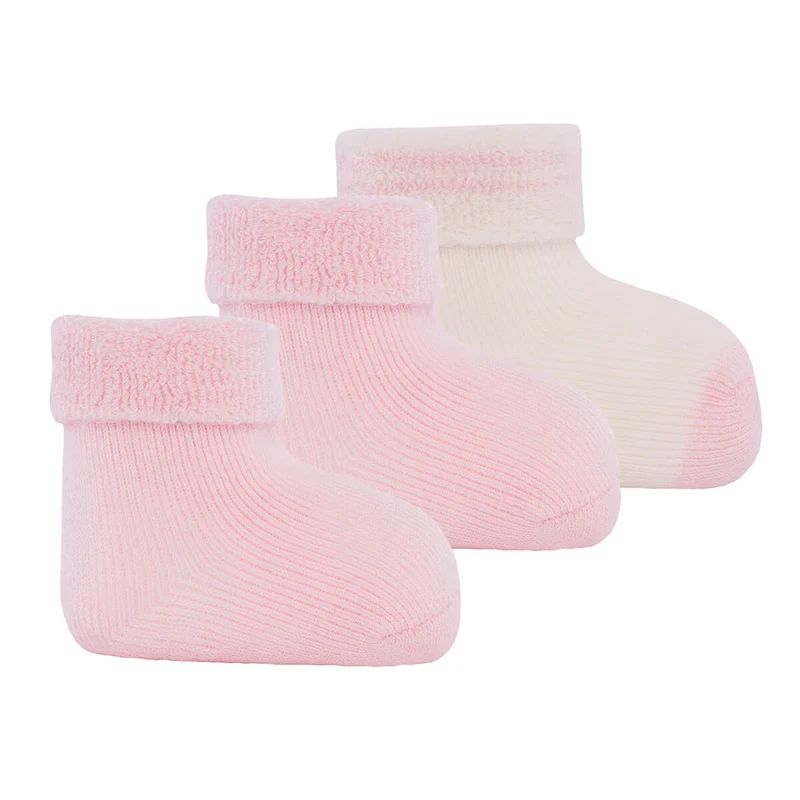 Ewers 3er Pack Erstlingssocken rosa