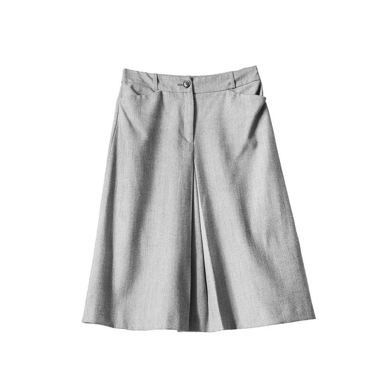 Plain Front Skirt