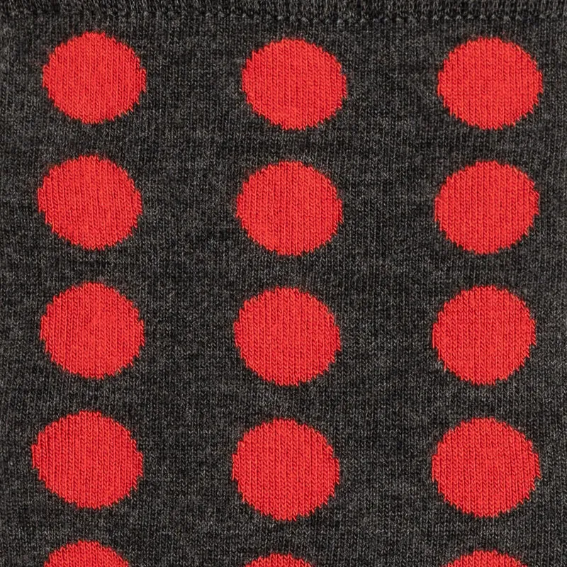 Asaka 2er-Set Bambussocken Herren Muster Kreise & Punkte