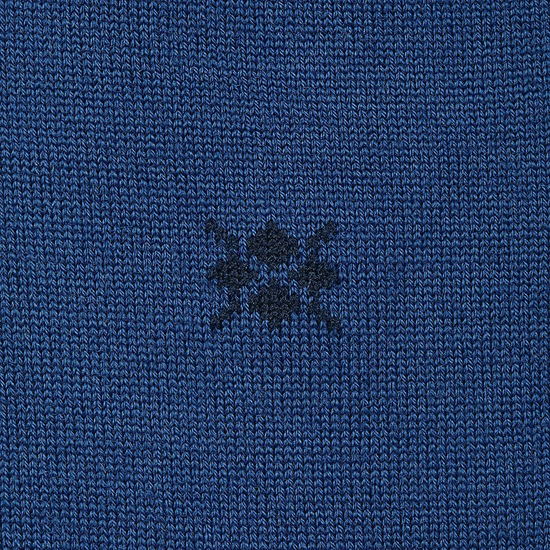 Burlington Herrensocken Leeds einfarbig blau Schurwolle