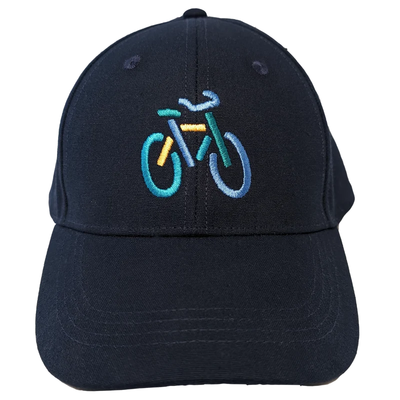 Basecap mit Fahrrad-Stickerei- Marineblau - Bo Bendixen
