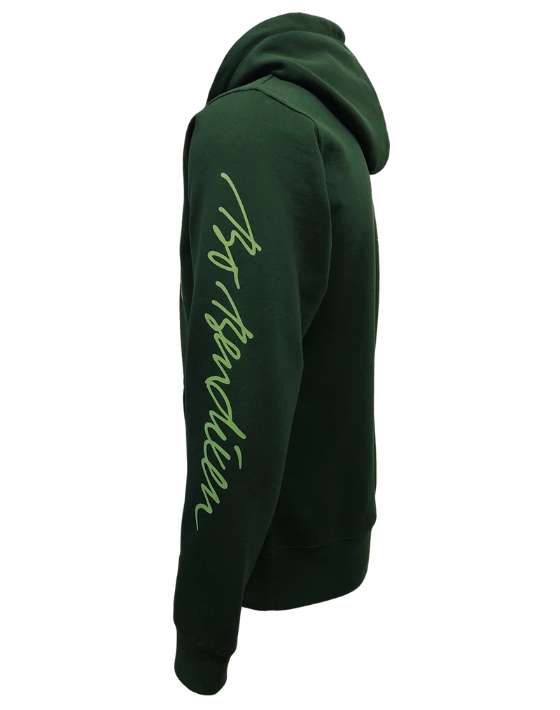 Kapuzenpulli mit großem Elch - Grün - Bo Bendixen