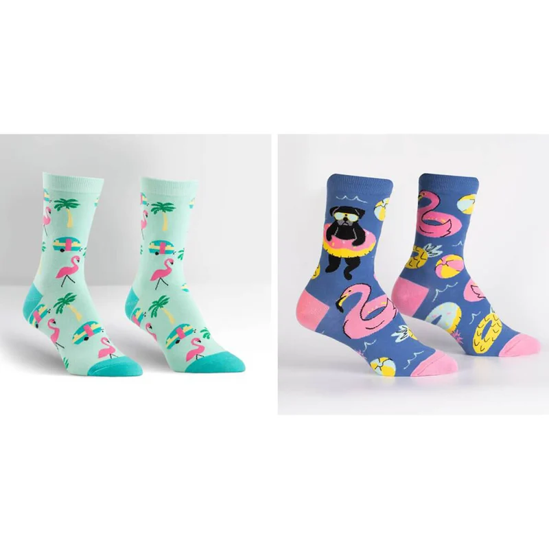 Sock It to Me Motivsocken Damen 2er Set Summer Time