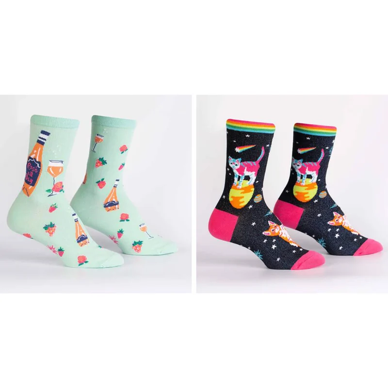 Sock It to Me Motivsocken Damen 2er Set Let it Glow