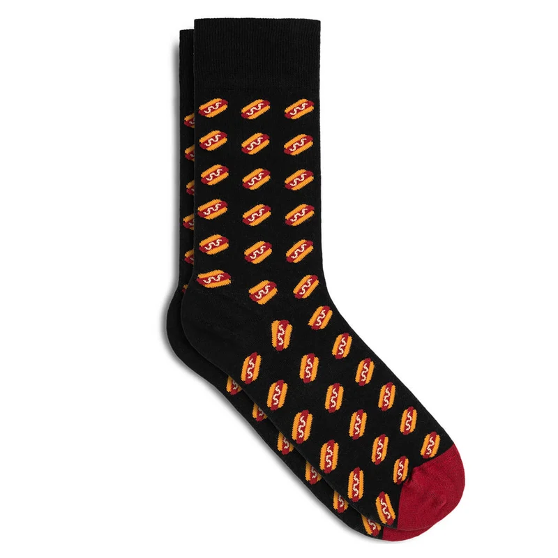 Bale® 2er-Set lustige Herrensocken Hotdogs & Donuts