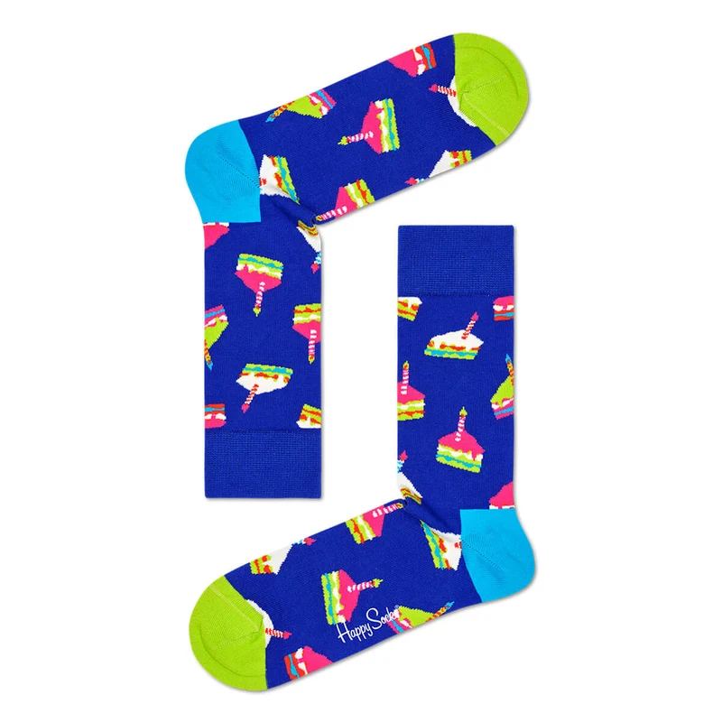 Happy Socks Herrensocken Geburtstagskuchen