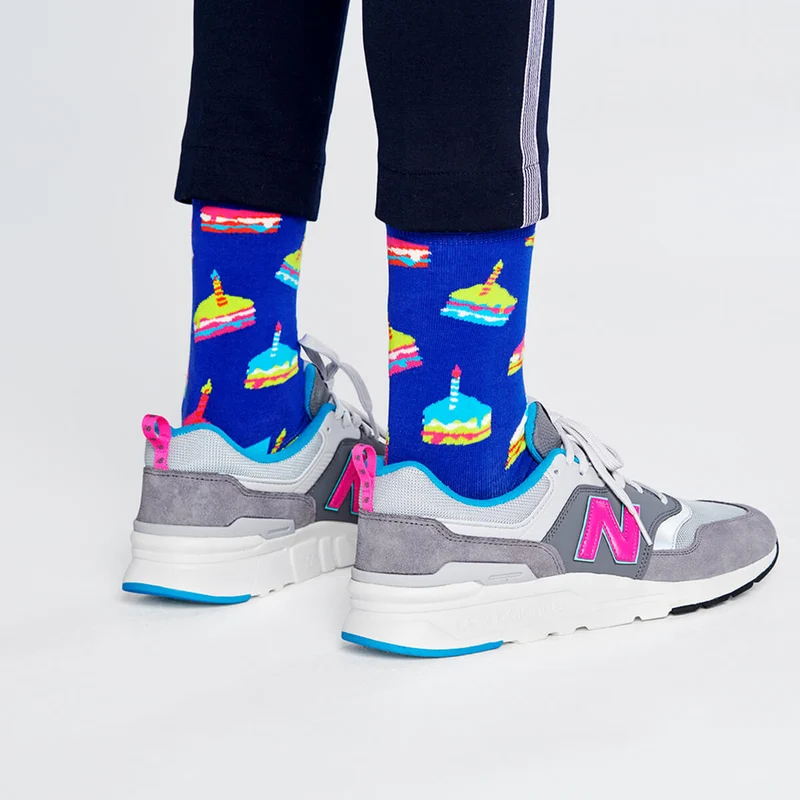 Happy Socks Herrensocken Geburtstagskuchen