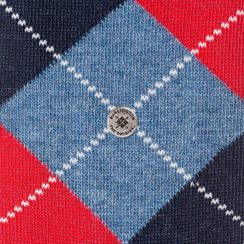 Burlington Herrensocken Everyday 2 Pack hellblau & rot